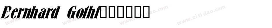 Bernhard Gothi字体转换